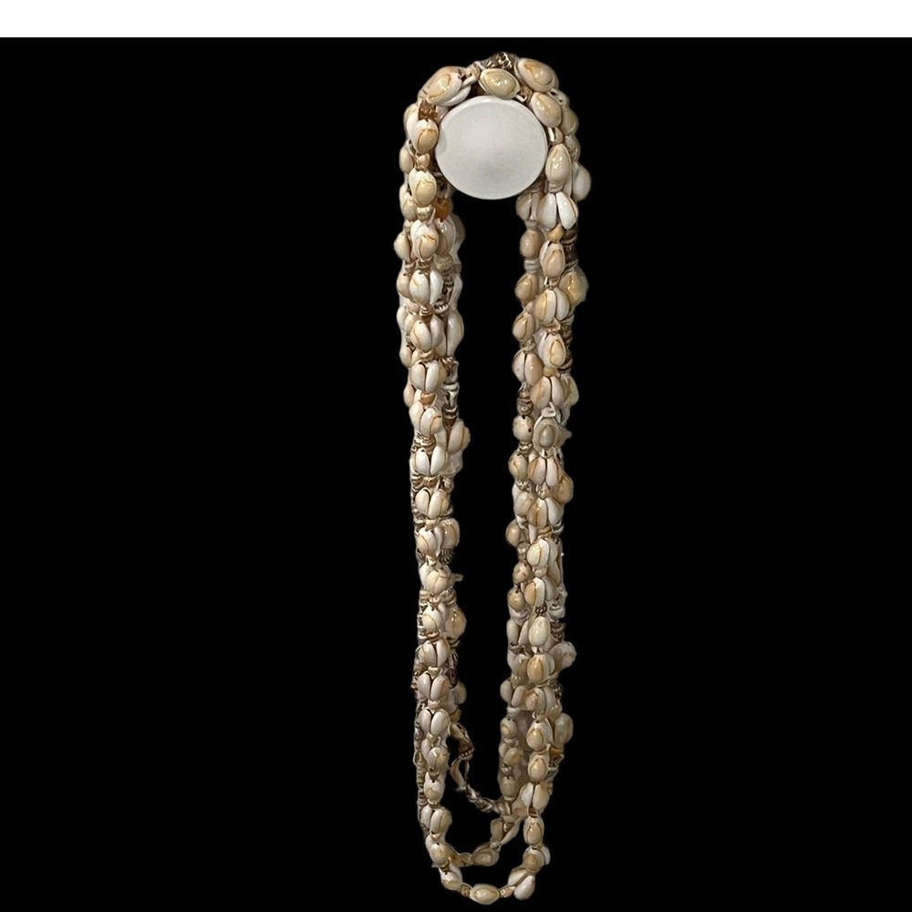 Cowrie Shell‎ Necklaces Lot of 3 Vintage Beach Surfer Retro